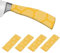 PATIKIL Cutting Knife Handle Heat Shrink Sleeve 1.2x4.9, 4 Pack Chef Cutter Non Slip Wrap for Kitchen Knife Management, Yellow Hive Pattern