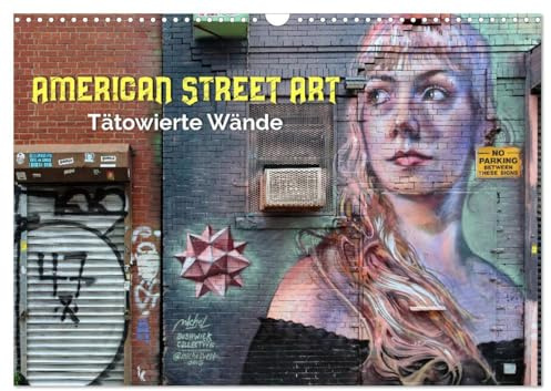 American Street Art - tätowierte Wände (Wandkalender 2026 DIN A3 quer), CALVENDO Monatskalender: Urbane Kunst in New York City und Chicago (CALVENDO Kunst)