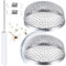 Hottes De Ventilation Pour Camping-Car Avec Grille - 2 Pièces En Acier Inoxydable Pour Bouche D'aération Chauffage Camping-Car,Ventilation Automatique pour Jours Chauds dans Cuisine de Véhicules de Lo