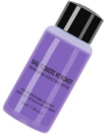 Acrylic Liquid Monomer Acrylic Nail Liquid Monomer 40ml Non-Yellowing Manicure Crystal Powder Carving Fluid