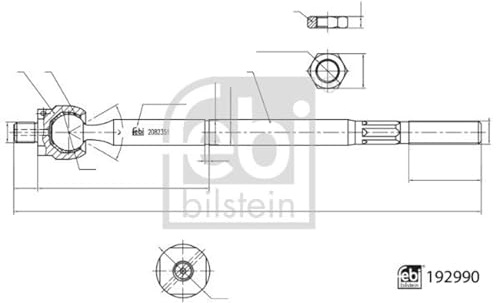 Febi Axial Joint Tie Rod Fits Avensis | 192990