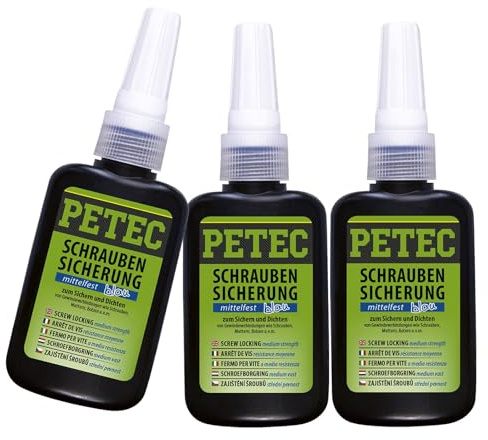 PETEC 3x 91050 Schraubensicherung | 91050, Schraubensicherung Mittelfest