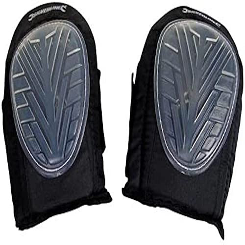 Silverline 633711 Hard Cap Gel Knee Pads Adjustable, Black
