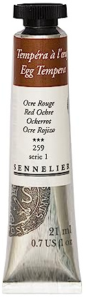 Sennelier Tempera Paint, 21ml, Red Ochre S1