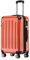 BEIBYE Zwillingsrollen 2048 Hartschale Trolley Koffer Reisekoffer Taschen Gepäck in M-L-XL-Set (Orangen, M)