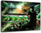 Ultras Hannover Collage 2 Format: 100x70, Bild auf Leinwand XL, fertig gerahmt