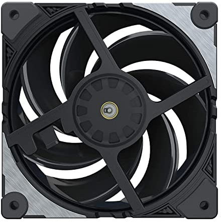 Cooler Master MasterFan SF120M Ventilador de Caja - Modos Caja, Radiador & Disipador, Aspas Conectadas (62CFM/2,4mmH2O), Diseño Silencioso & Duradero, Antivibración - 120mm, Negro & Metal Cepillado