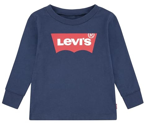 Levi's Kids l/s Batwing Tee Baby Boys, Dress Blues, 3 Months