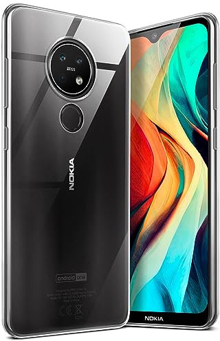 moex Aero Case für Nokia 6.2 / Nokia 7.2 Hülle Durchsichtig, Silikon Handyhülle Transparent, Clear Case Ultra Slim, Backcover Schutzhülle Dünn, Silikonhülle Minimalistisch, Klar
