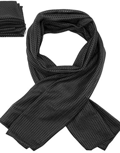 OUTDOOR SAXX Multifunktions-Hals-Tuch, Mesh-Gewebe, für Jagd und Angeln, 154 x 48 cm, schwarz