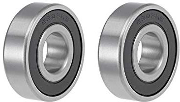 sourcing map 2 Stück Kugellager Rillenkugellager 6203-16-2RS 16mm Innendurchm 40mm Außendurchm 12mm Bohrung Doppelt Abgedichtet Chromstahl Z2 für Skateboard 3D Drucker Roller Inline Skates