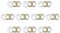 sourcing map 10pcs F6-12M Axialkugellager 6 mm x 12 mm x 4,5 mm Chromstahl Einzelnrichtung