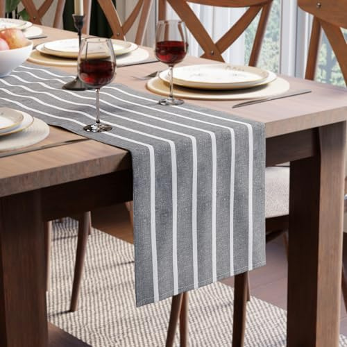 Encasa XO Tischläufer, Baumwolle, Schwerer Stoff 32x230 cm