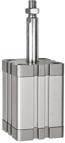 RIEGLER 15.AMA.80010 Serie ATE Kompaktzylinder, Einfachwirkend, Drucklos Eingefahren, Kolbenstange, 80mm Kolben, 10mm Hub, G 1/8 Anschluss, M16 x 1.25 Kolbenstangen