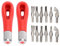 Juego de cuchillos para tallar madera 6 en 1, paquete de 2, cortador de linóleo para tallar, cuchillo para tallar bloques de madera para tallar madera