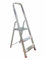 Escalera Plegable 3 peldaños Aluminio, Escalera de Tijera Resistente y Ligera, Antideslizante, Uso domestico, soporta hasta 150 kg.