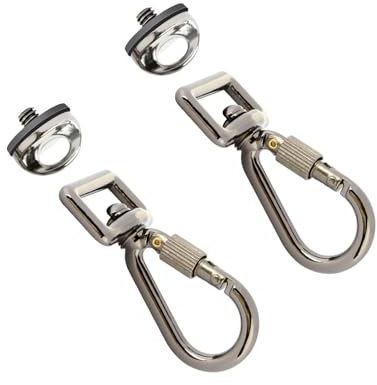 Viti da 1/4 per Fotocamera e Ganci Hardware per Reflex, Mirrorless, Cinghie, Treppiedi, Giunto Cardanico (2 PCS-1)