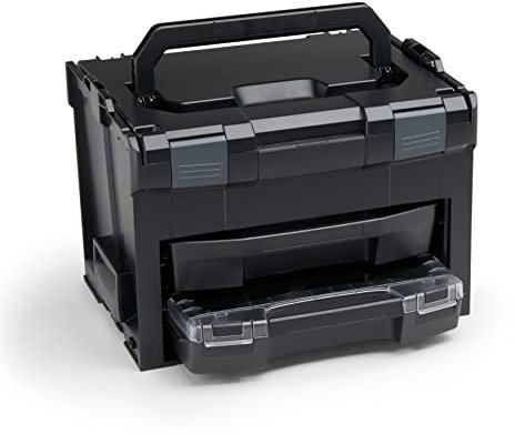 L-BOXX Sortimo Werkzeugkoffer-Set LS-BOXX 306 schwarz mit i-BOXX 72 leer und LS-Schublade 72 leer | Transportsystem Werkzeug | Ideale Werkzeug Aufbewahrung Box