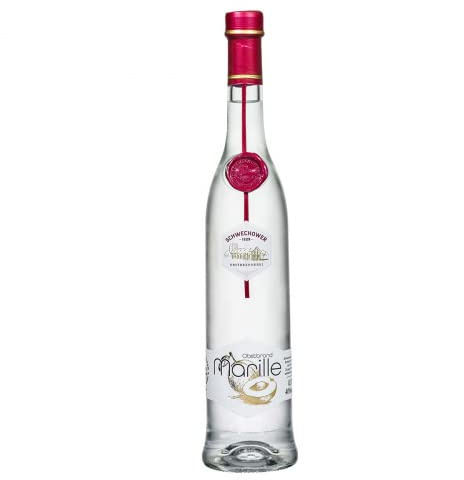 Schwechower Obstbrand Marille 0.5l (40% Vol) - Feiner fruchtiger Marillenbrand aus sonnenverwöhnten Marillen | 500ml Flasche | Schwechower Obstbrennerei (1229)