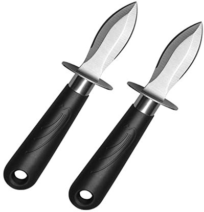 2 pièces couteau à éplucher les huîtres couteau à huîtres écailleur ensemble crustacés fruits de mer ouvre Kit outils - C