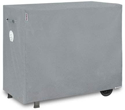 Turtle Life Copertura per barbecue a gas, resistente e impermeabile, per griglia a gas, per griglia a gas, anti-scolorimento, per barbecue a gas con 3-4 bruciatori, grigio, 120 x 60 x 100 cm
