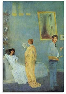 LINBAI James McNeill Whistler Impressionist Poster (8) Kunstdruck Leinwand Poster Moderne Schlafzimmer Dekor 40 x 60 cm