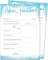 20 x Jungen Baby Ratschläge Karten für Elternschaft – Babyparty Spiel – blauer Glitzereffekt