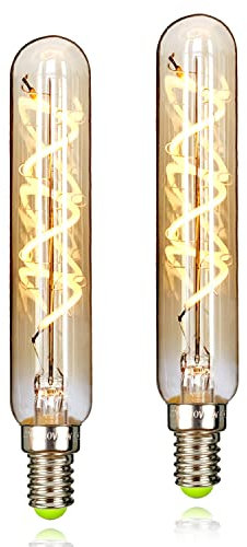 Tianfan 2er-Pack Led-Glühbirnen Vintage Led Filament Glühbirne 3W Dimmbar 2000Kelvin Kleine Röhre E14 Basis Dekorative Edison-Birnen