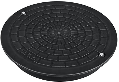 Regard de trottoir pour tuyau ondulé Ø 350 Couvercle de regard Regard de visite Noir