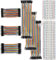 GTIWUNG 2PCS Mini Breadboard Kit 400 Points & 830 Points Mini Small Solderless Breadboard + 6PCS 10CM&20CM multicolored 40pin Breadboard Jumper Wires