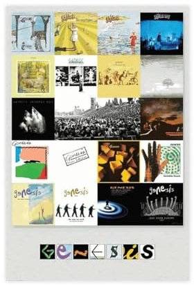 Poster Genesis – Alben, Leinwand, Poster, Wandkunst, Dekor, Druck, Bild, Gemälde für Wohnzimmer, Schlafzimmer, Dekoration, ungerahmt, 30 x 45 cm