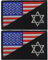 Patch di Bandiera Israeliana Americana, 2 Pc Stella Ebraica di David Ricamo Patch per Cappelli Zaino per Zaino di Abbigliamento