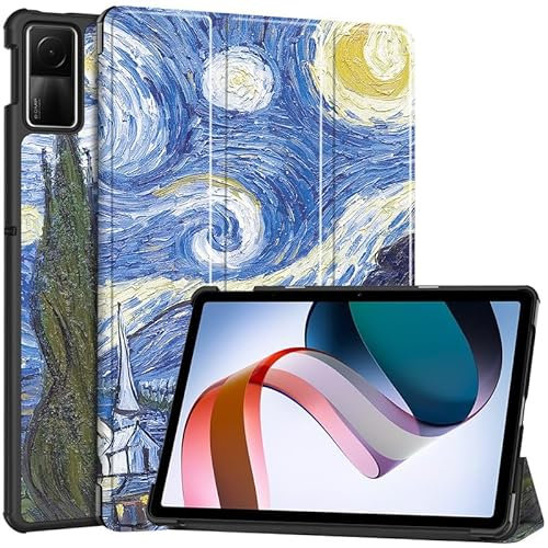 Per Xiaomi Redmi Pad SE 11 pollici 2023, custodia per tablet per Redmi Pad SE Trifold Stand Cover con portamatite, Auto Sleep/Wake, morbida custodia protettiva in pelle PU, stellato