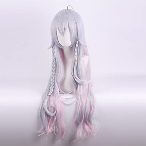 HBYLEE - Cosplay Wig For Youtuber Hololive Cosplay Kagura Nana Vtuber Wig 70 cm Heat Resistant Synthetic Hair[Colore: viola]