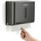 Modundry Paper Towel Dispenser, Wall-Mounted Multifold Hand Paper Towel Dispenser, Commercial Hand Towel Dispenser for Kitchen Bathroom Hotel Resturant, Holds 200 Paper,Grey