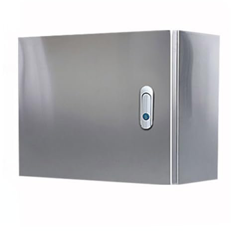 Elektrischer Anschlusskasten aus Edelstahl 304,An der Wand befestigter Metallprojekt-Kasten-elektrischer Steuerkasten,IP66 Outdoor-WLAN-Gehäuse Netzwerküberwachung PV-Kombinatorbox,mit Montageplatte