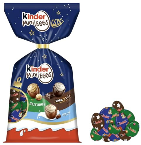 kinder Mini Eggs Mix – gefüllte Schokoladen-Spezialität zu Weihnachten – 260g