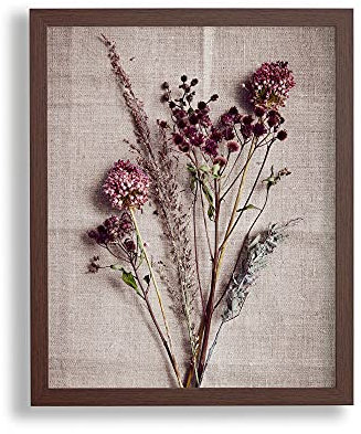 RahmenMax Morena Bilderrahmen Posterrahmen 76x99 cm Eiche Dunkel Wenge Mooreiche Dekor 99x76 cm mit weisser Rückwand und klarem Acrylglas