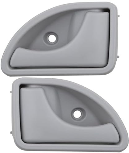 GIONAR Poignée de Porte Intérieure avant Gauche et Droite pour Twingo 1 1993-2007 Kangoo 1 1997-2010 Kubistar Van 2003-2009, OE 8200247802 8200247803, 2Pcs Poignee de Porte Interieur Gris