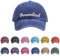 GELLEDI Personalisierbare Baseballkappe mit Namen, Vintage, gewaschen, unstrukturiert, 100% Baumwolle, verstellbare Baseballkappe, Papa-Cap, Königsblau, 57 EU