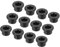 QUARKZMAN 20 Stück Gummitüllen, 16,5mm Dia x 10mm ID x 13mm H Kabeltüllen T-förmige Gummimuffe Rund Durchgangstülle für Kabeldurchführung Kabeltüllen Kabeln Elektrischer Leiter, Schwarz
