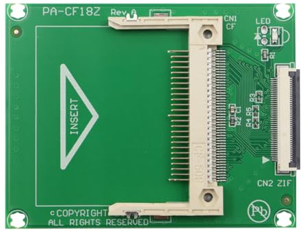 POFET Scheda adattatore interfaccia disco rigido da CF a ZIF/CE a 40 pin, scheda di memoria CF flash per computer da 1,8 pollici a adattatore HDD SSD CE/ZIF con 2 cavi