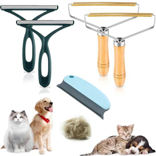 KOLZEMV Eliminador de pelusa para mascotas, 5 unidades, pelusas, quitapelusas, quitapelusas portátil, patas mágicas, cepillo para pelusa para ropa para sudaderas, alfombras, punto, pelo de animales