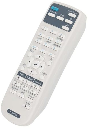 AULCMEET 218906000 Ersatzfernbedienung Kompatibel mit Epson 3LCD Laser Projector L615U L510U L610U L610U L610W L400U L500W