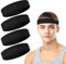 Schweißbänder, Sport-Stirnband für Damen und Herren, feuchtigkeitsableitend, athletisches Baumwoll-Frottee-Schweißband für Tennis, Basketball, Laufen, Fitnessstudio, Training, 4 Stück