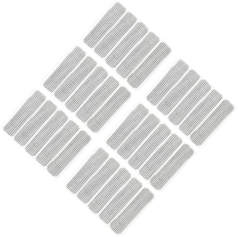 OKUMEYR Reparaturklebeband mit Feinem Gewebe für Moskitonetze 10 Stück aus Fiberglas Selbstklebend für Fenster und Terrassentürrahmen im Haushalt und Camping