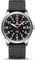 LN LENQIN Herrenuhren Analog Quarzuhren mit Nylonbändern 30M wasserdicht Armbanduhren für Männer leichte einfache Feld Uhren mit Datum (Schwarz Silber Schwarz)