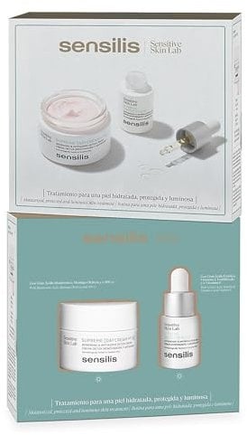 Sensilis - Supreme Pack enthält Supreme Tagescreme SPF15 50 ml und Booster FeCe Serum 15 ml, spendet Feuchtigkeit und verbessert die Elastizität der Haut, reduziert Falten und verleiht Glanz