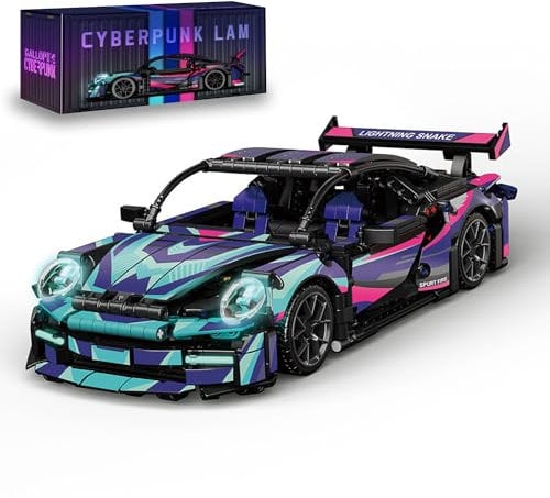 Supersportwagen Bausteine Sets, 1116 Teile 1:14 Drift Auto Bausteine, Technik Rennwagen Modell Bausteine Bausatz Klemmbausteine, Sportwagen Modell Bauset Auto,Geeignet für Erwachsene und Jugendliche