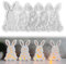 Silikonformen Gießformen Ostern, 5 Stück Silikonform Ostern Silikonform Hase Gießformen Silikon Gießform Ostern Giessformen Silikon Gießform Hase 3D Silikonform Osterhase für Osterdeko ﻿